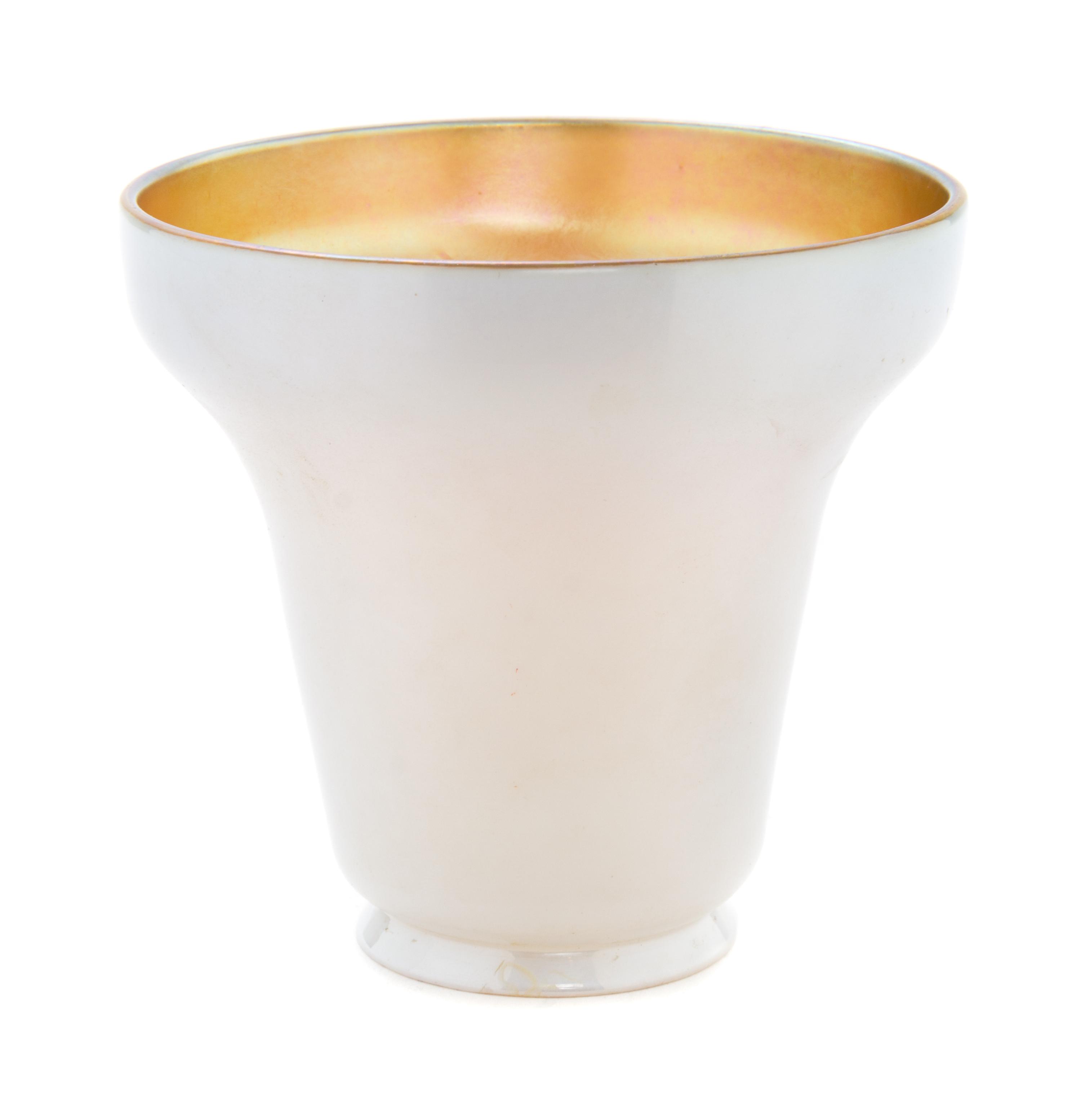 A Steuben Calcite Glass Shade Height 4 1/2 inches.