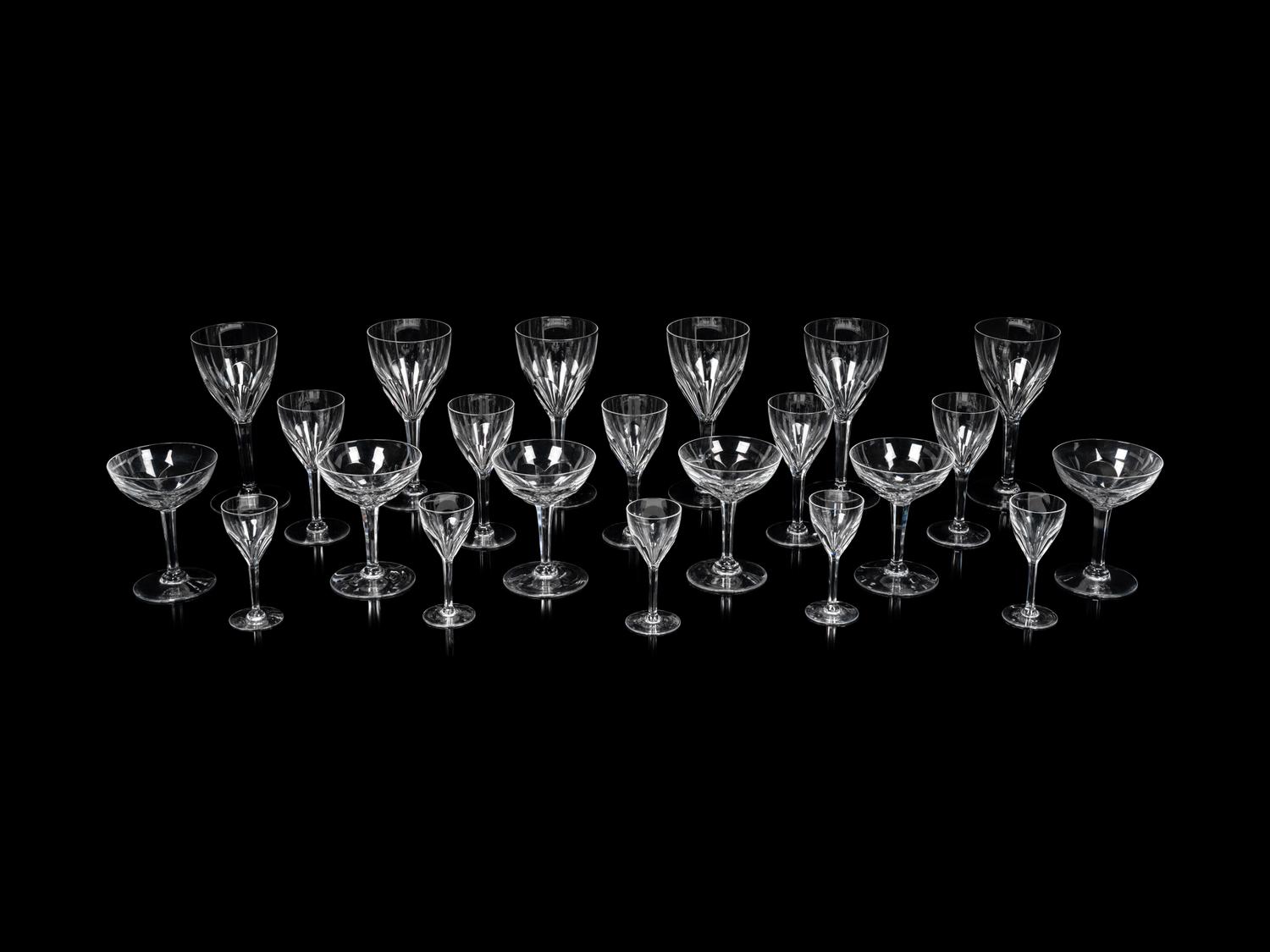 A Val St. Lambert Gevaert Partial Stemware Service