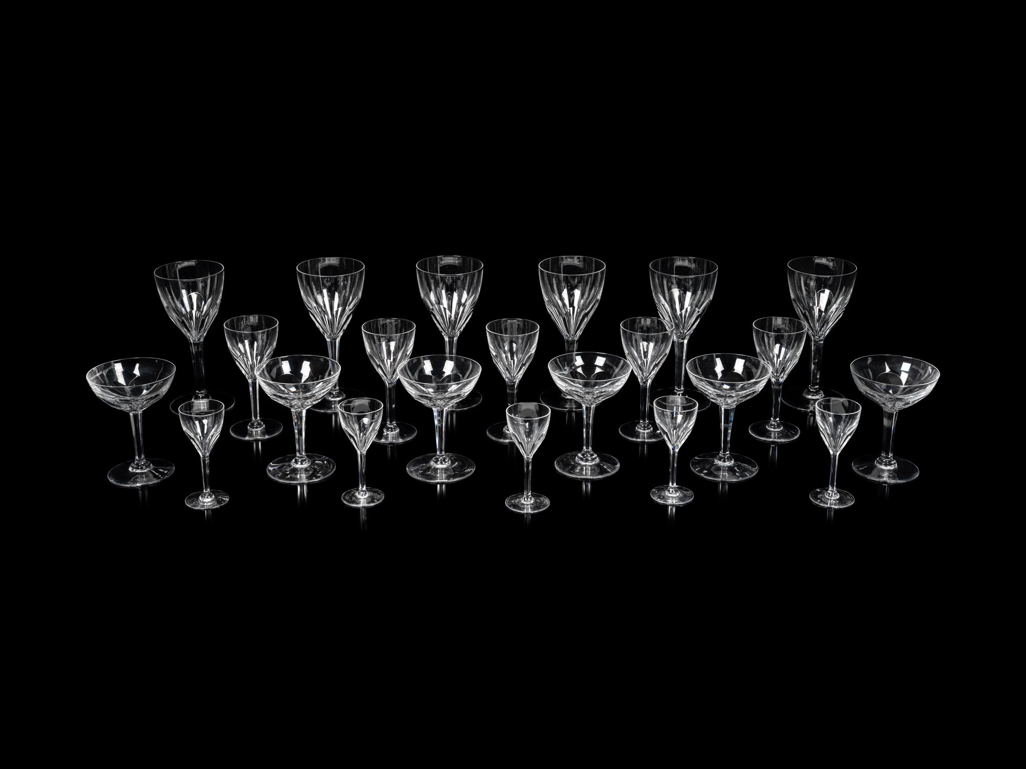 A Val St. Lambert Gevaert Partial Stemware Service
