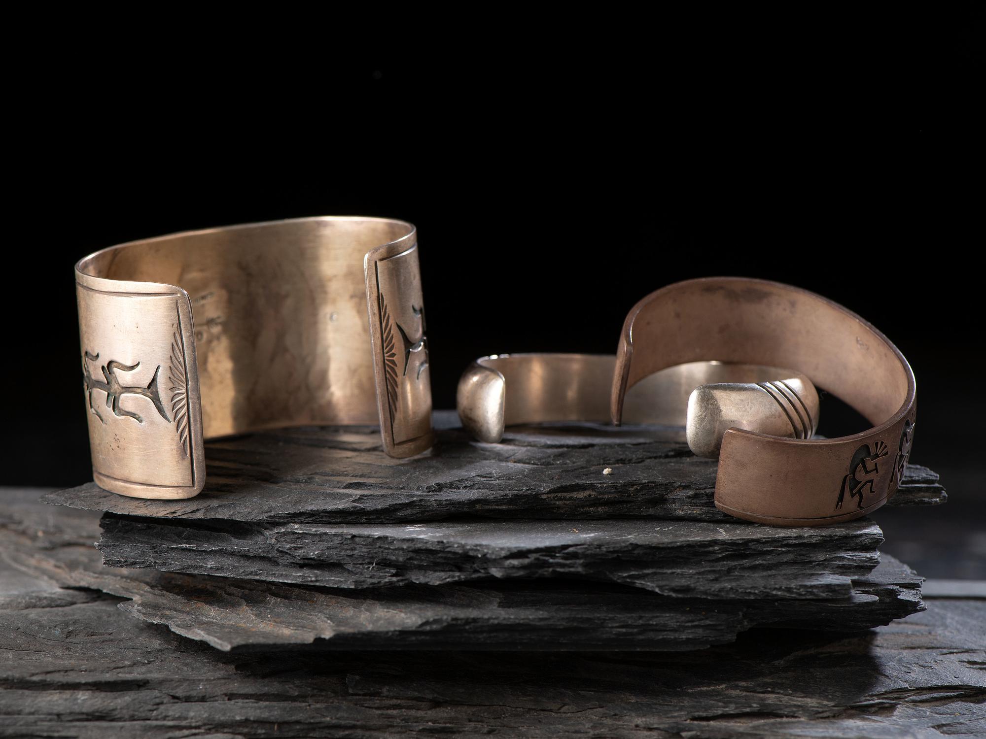 Navajo and Hopi Cuff Bracelets
