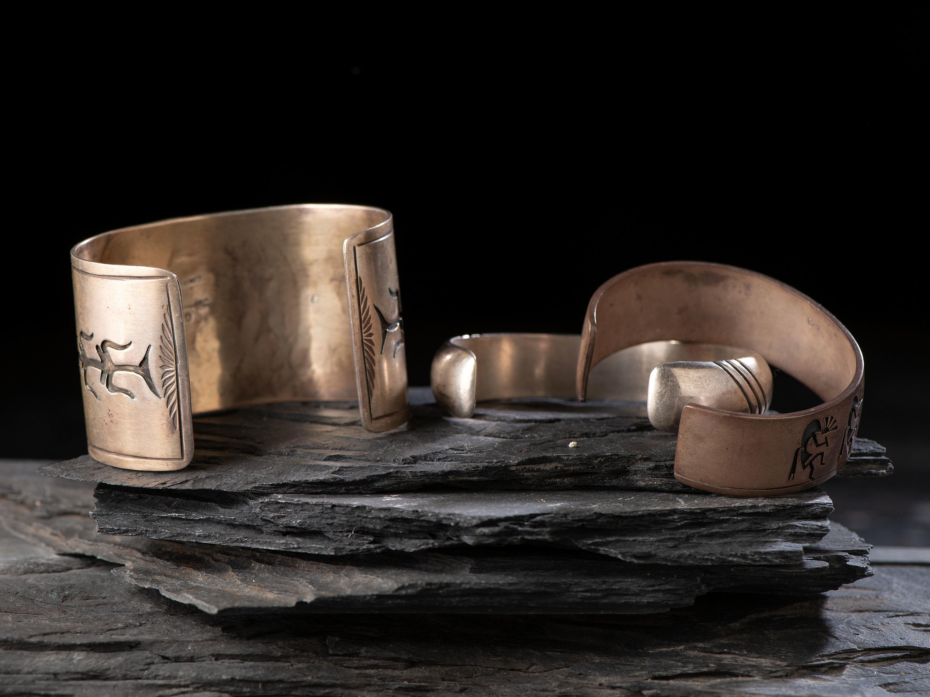 Navajo and Hopi Cuff Bracelets