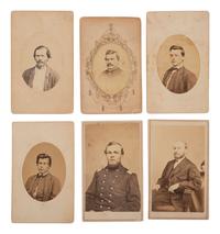 [CIVIL WAR]. A group of 11 CDVs of Illinois soldiers, many identified.