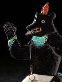 Exceptional Mosaic Inlay Bear Dancer, ex CG Wallace Collection