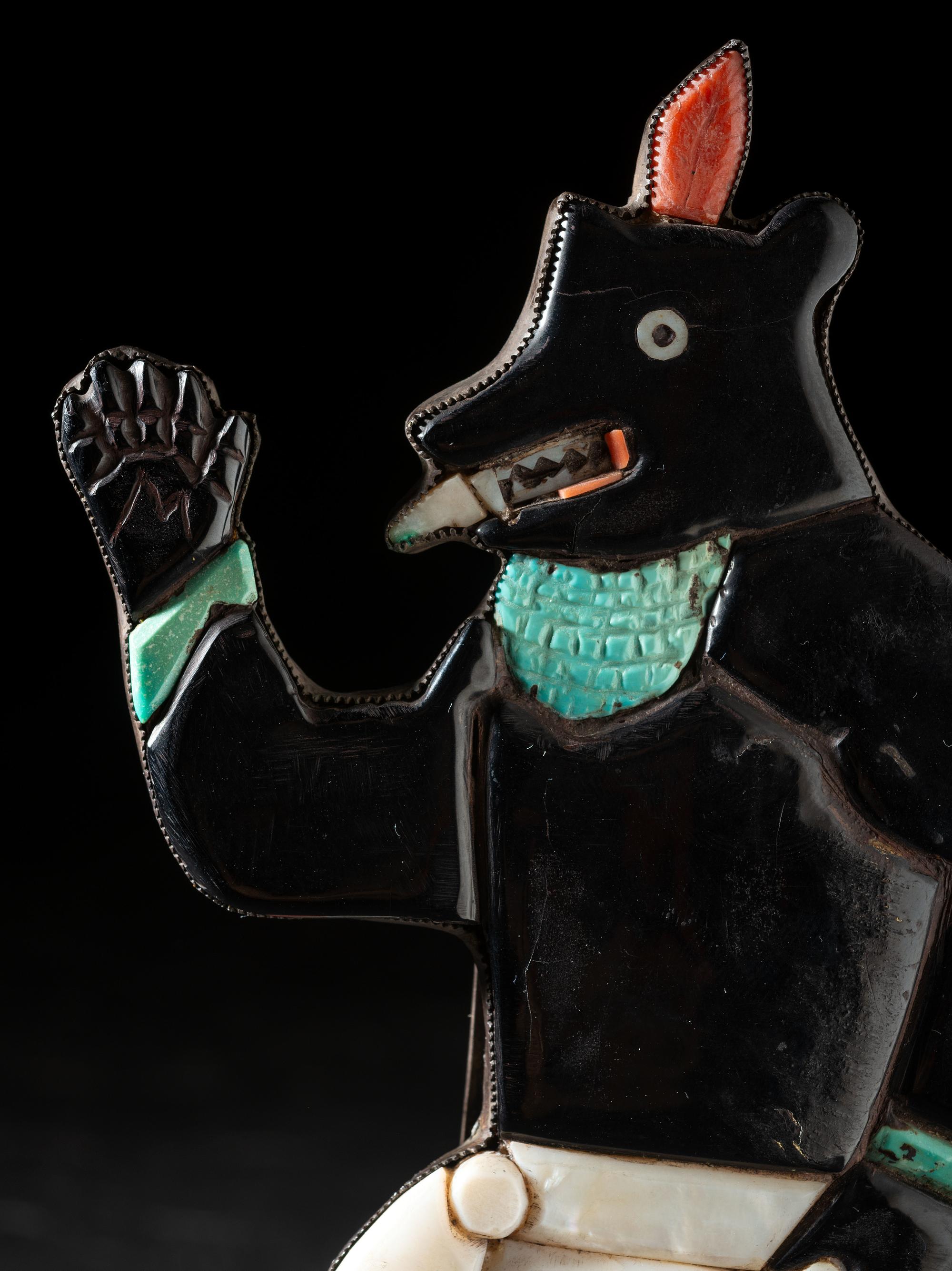 Exceptional Mosaic Inlay Bear Dancer, ex CG Wallace Collection