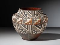 Acoma Polychrome Pottery Olla