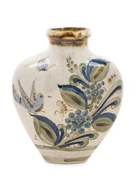 A Mexican Glazed Terra Cotta Vase