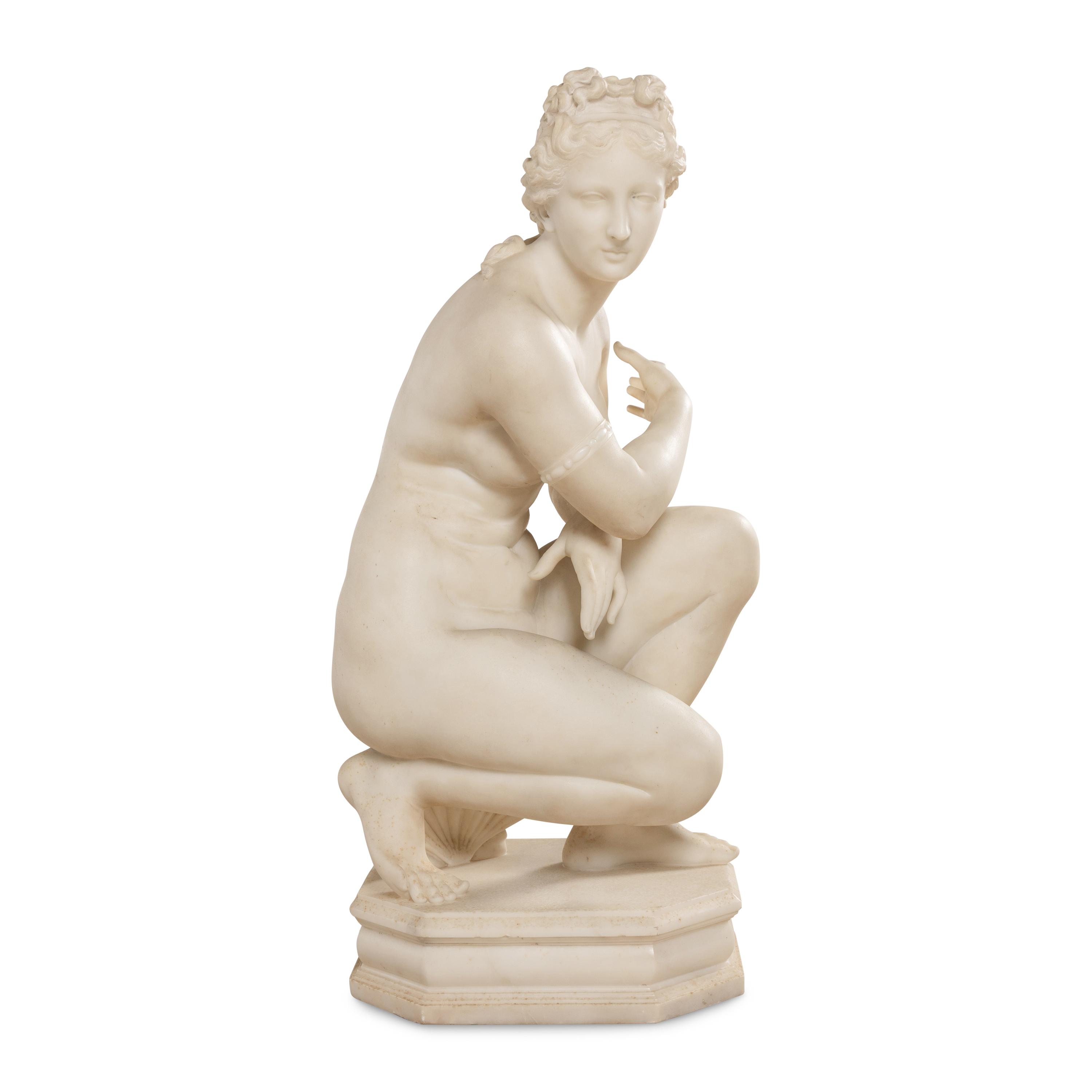 After the Antique Italian, Late 18th/Early 19th Century — Crouching Venus