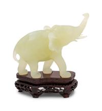 A Chinese Serpentine Figure of an Elephant