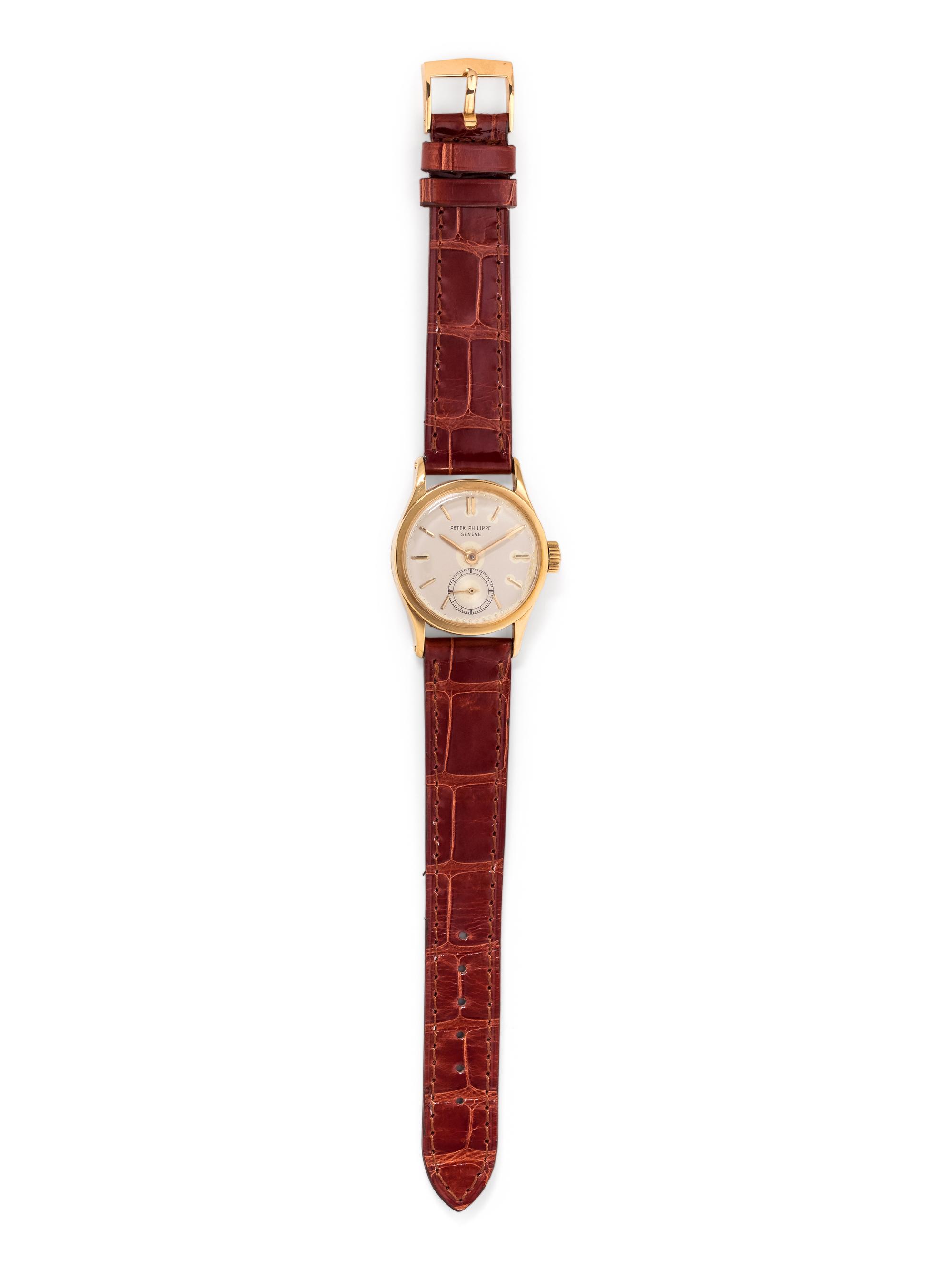 PATEK PHILIPPE, 18K YELLOW GOLD REF. 448 'CALATRAVA' WRISTWATCH
