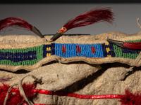 Sioux Beaded and Quilled Hide Possible Bag