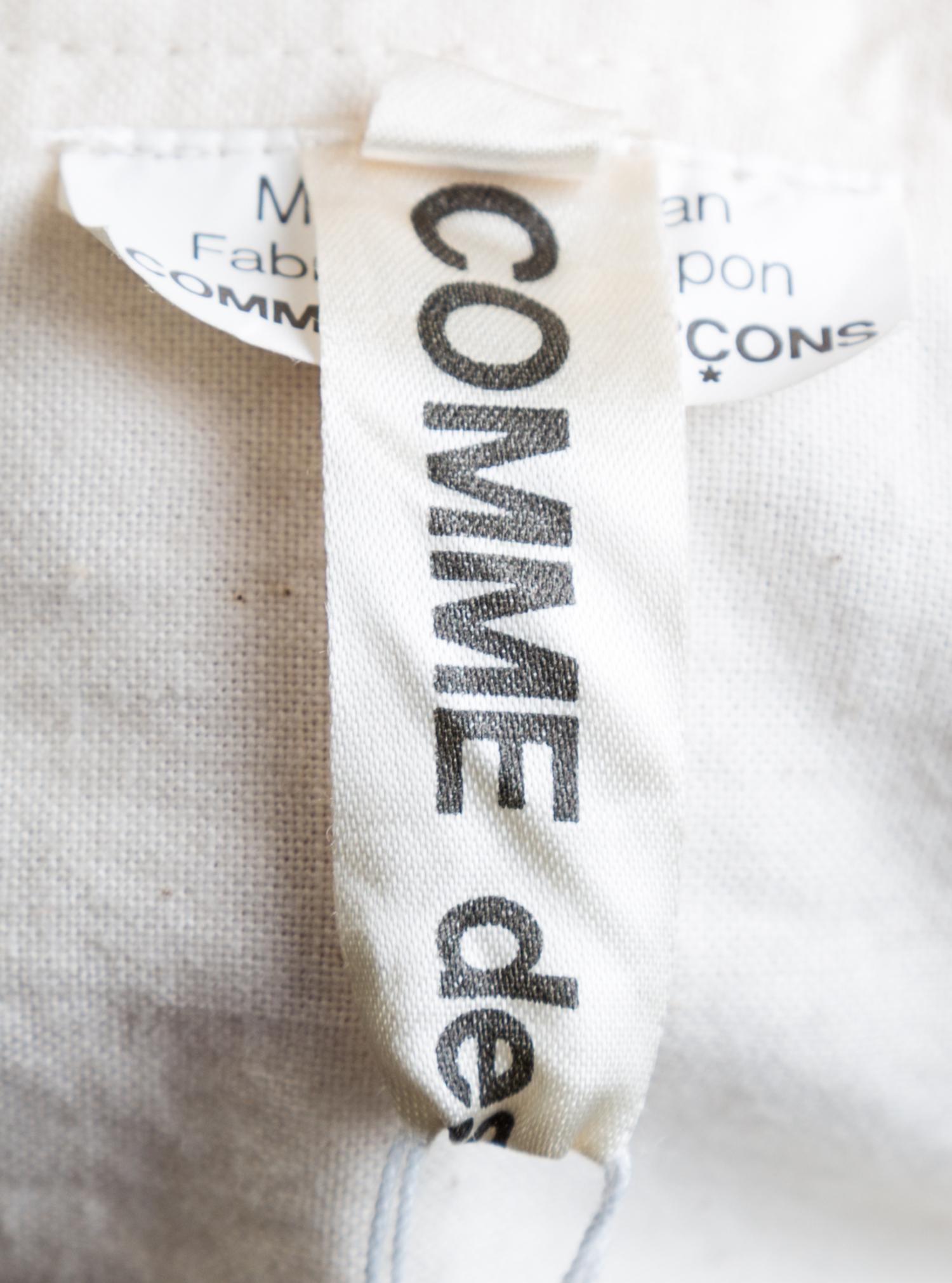 A Comme des Garcons Architectural Sheer Wadded Muslin Dress, Size S.