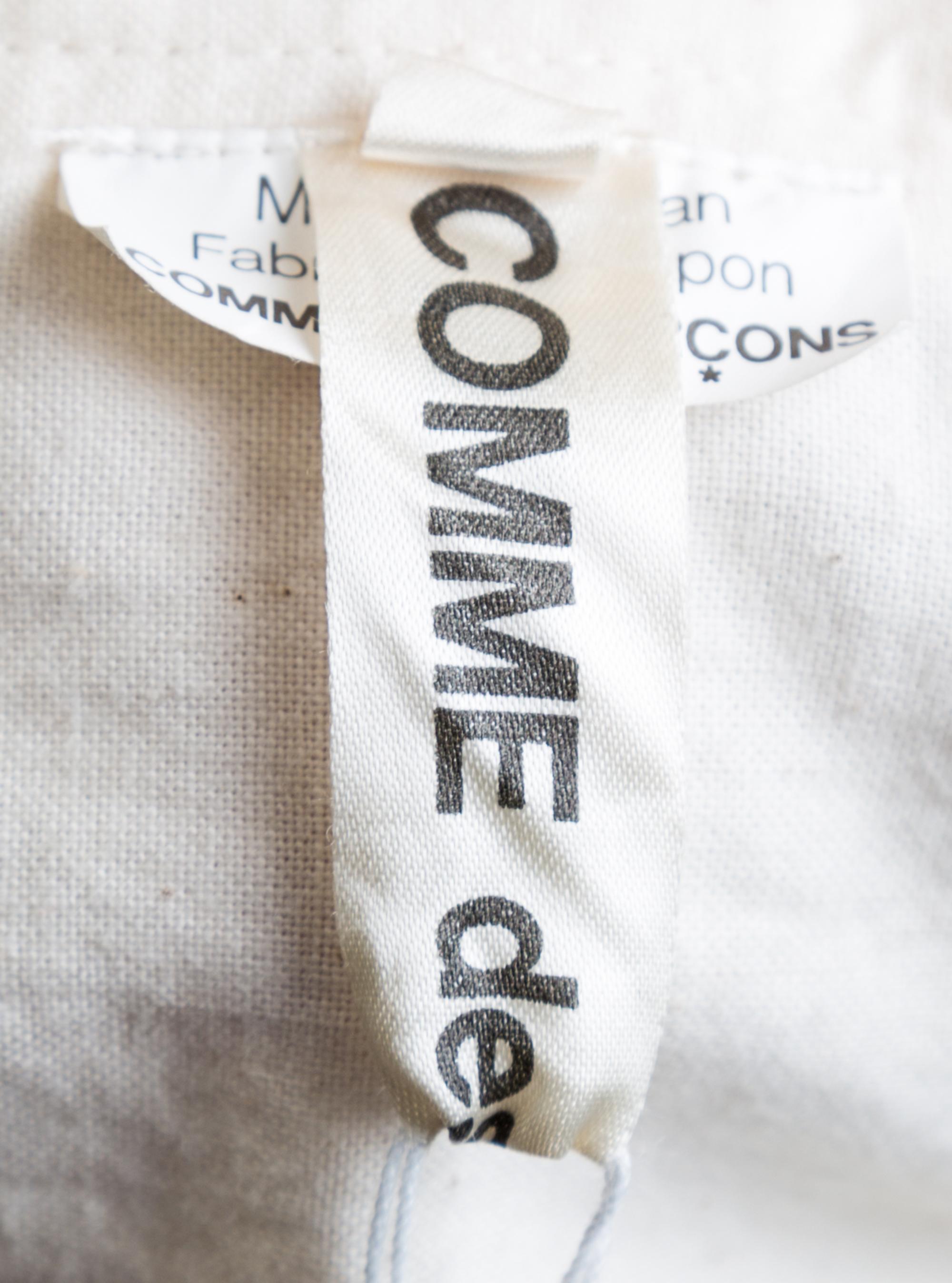 A Comme des Garcons Architectural Sheer Wadded Muslin Dress, Size S.