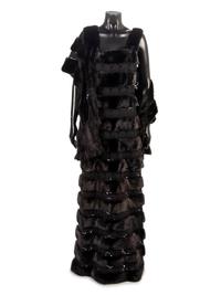 Giuliana Teso Fur and Lace Dress with Wrap, 1990s