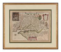 [MAP]. BLAEU, Willem and Jan. Nova Virginiae tabula . [Amsterdam, ca 1631].