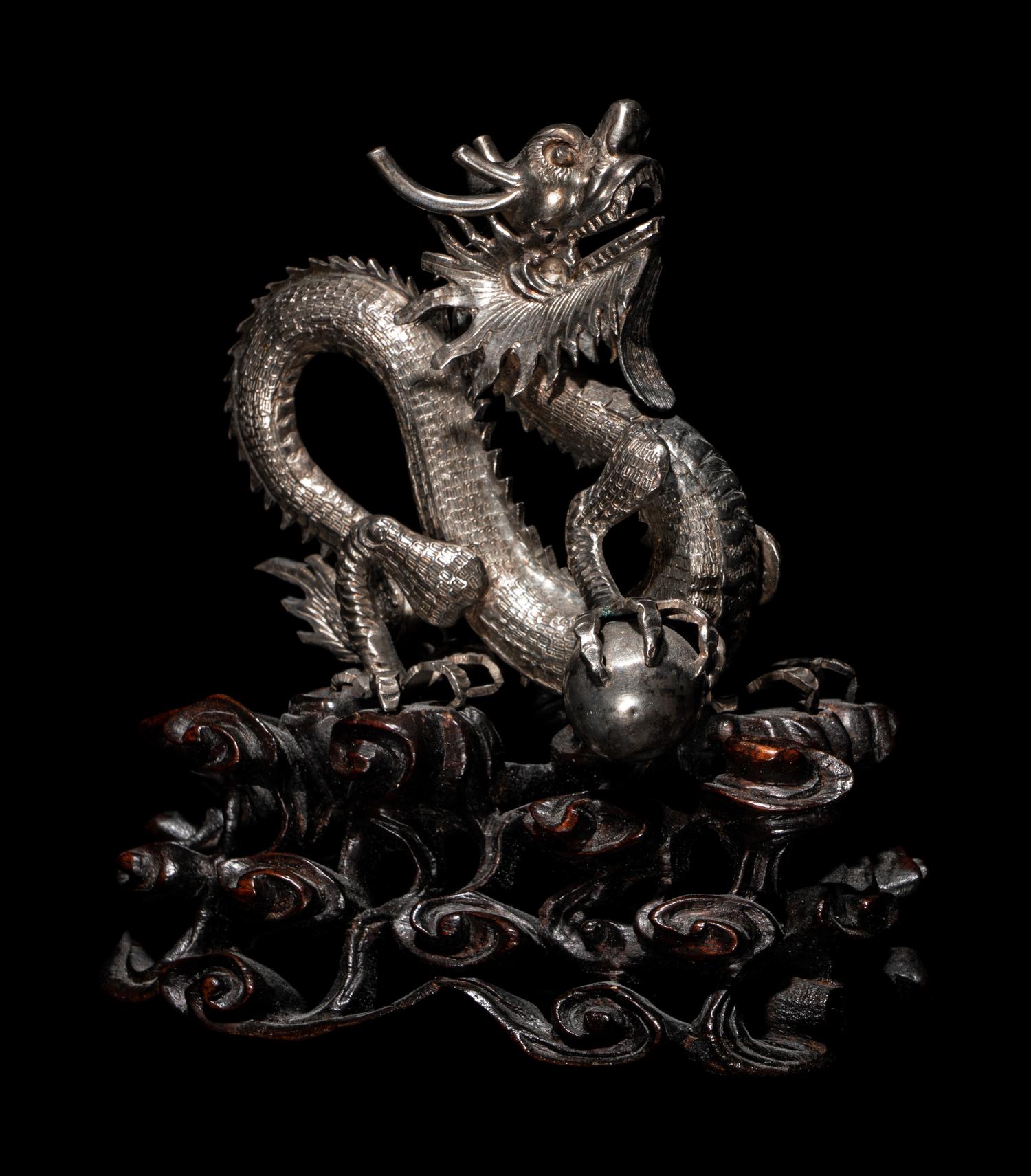 A Chinese Silver Dragon