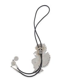 Zuni Silver and Mosaic Inlay Fancy Dancer Bolo Tie