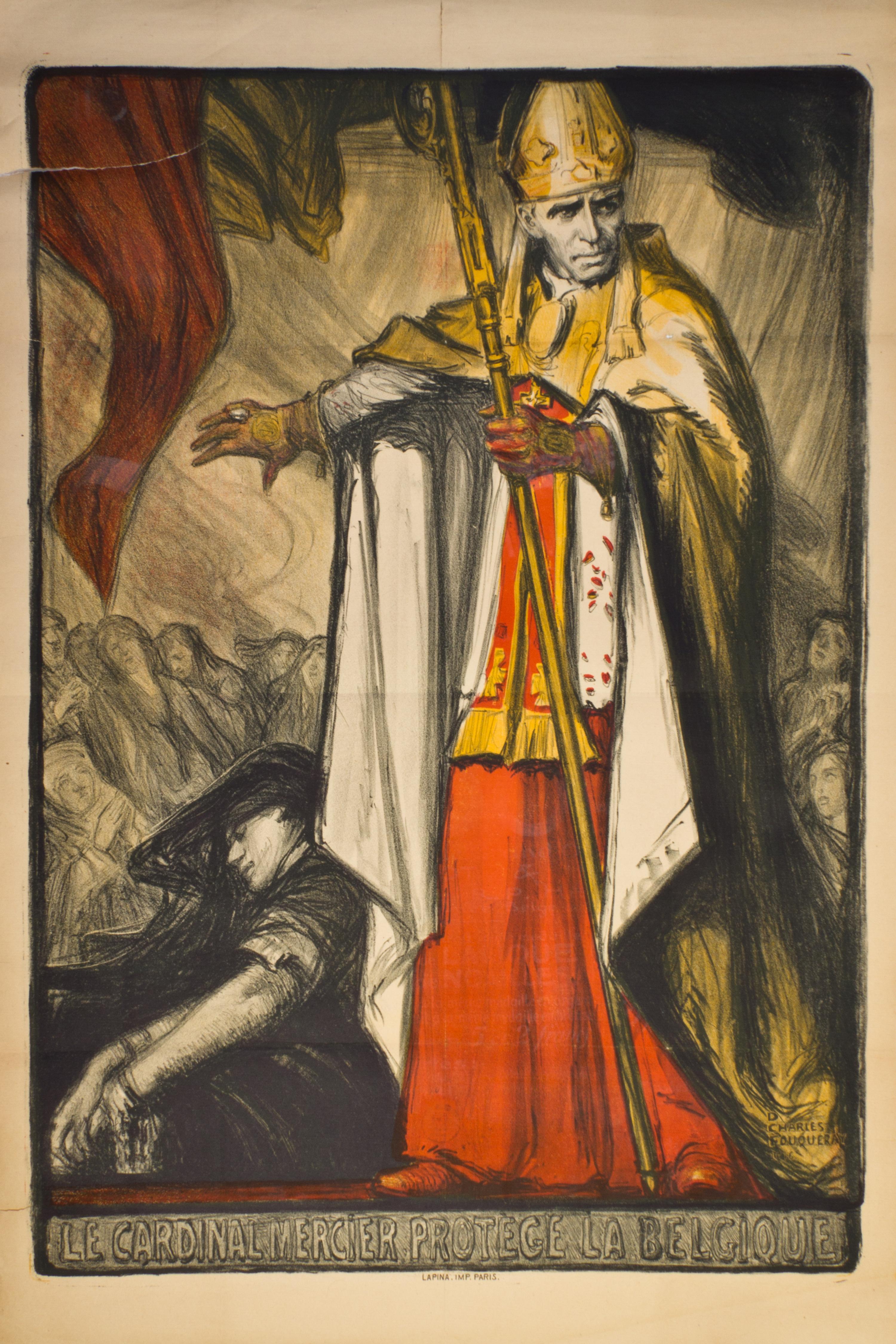 (WWI POSTERS) FOUQUERAY, CHARLES. Two posters. Size of largest 47 x 31 1/2 inches.