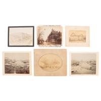 [Early Photography] American Cities and Towns Documented in approx. 100 photographs, incl. Boston
