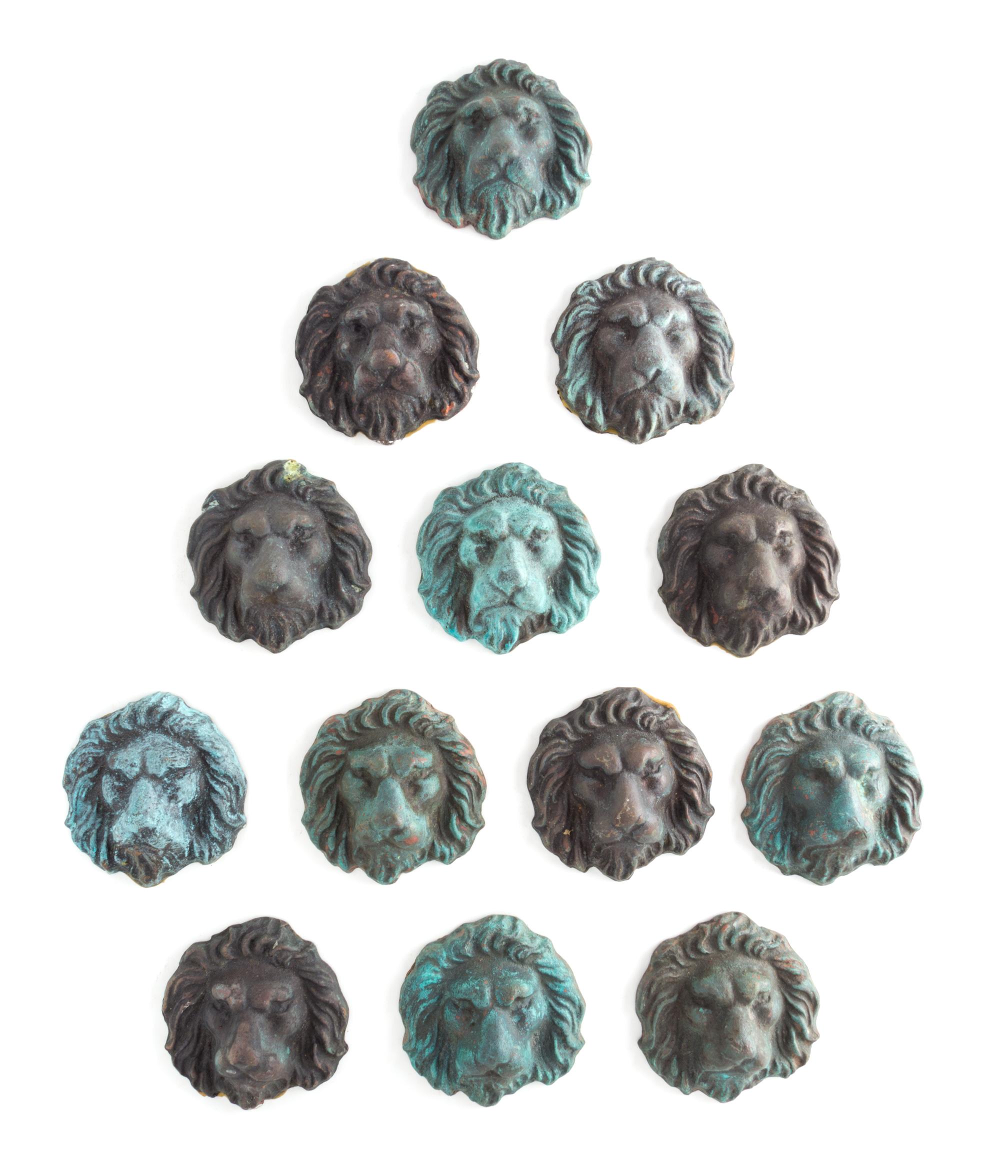 A Group of Bronze Appliques Each 4 x 4 inches. — 20TH CENTURY