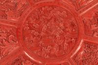 A Chinese Export Carved Red Lacquer Box