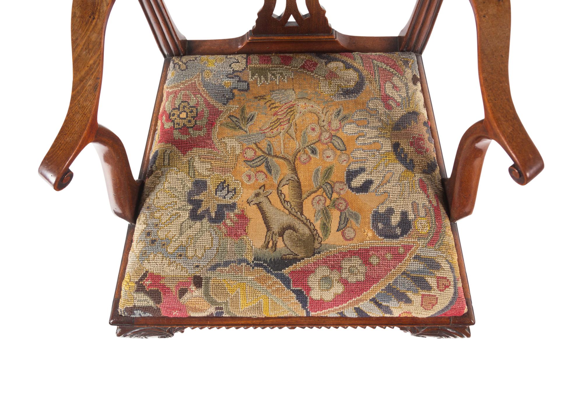 A George II Walnut Armchair