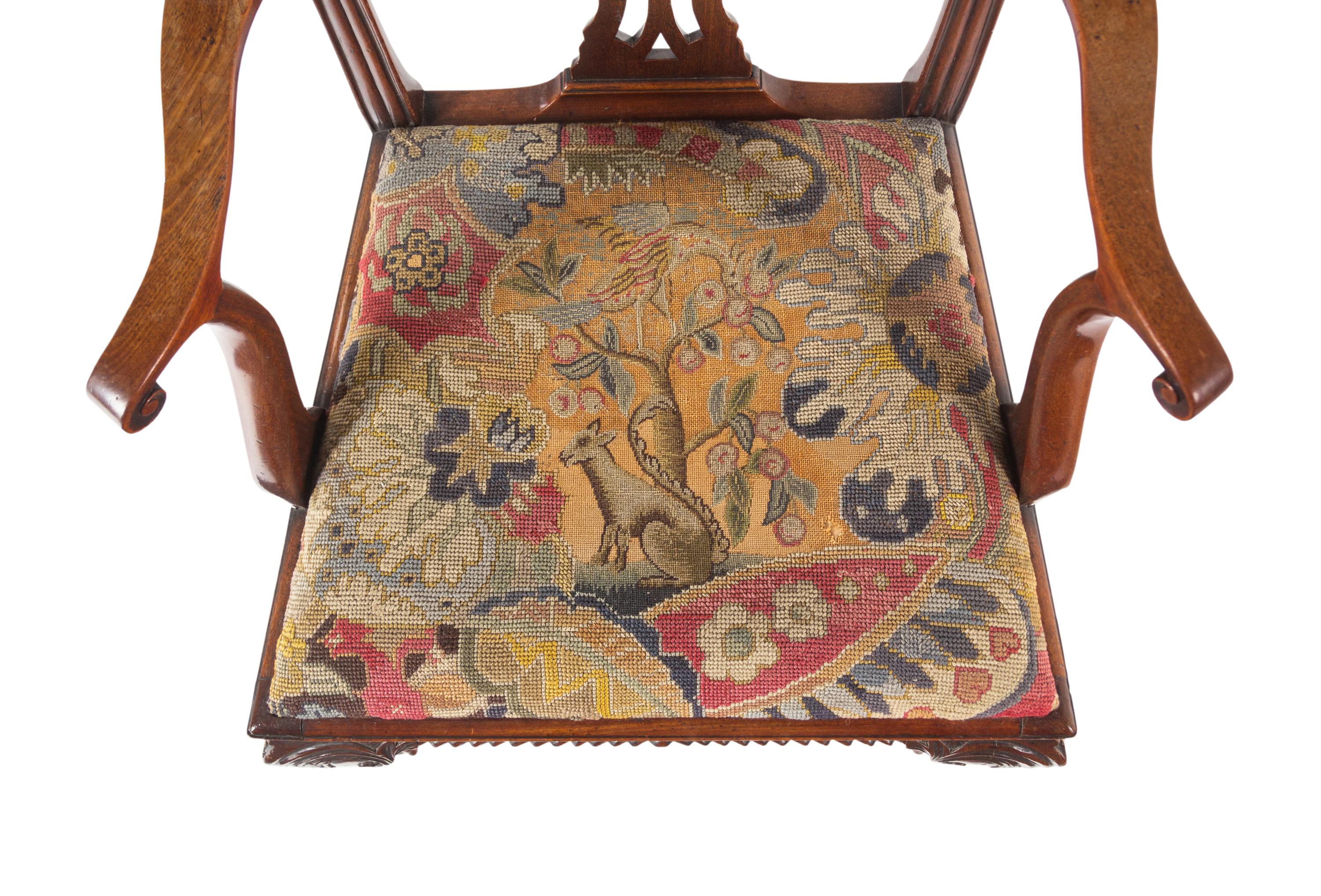 A George II Walnut Armchair