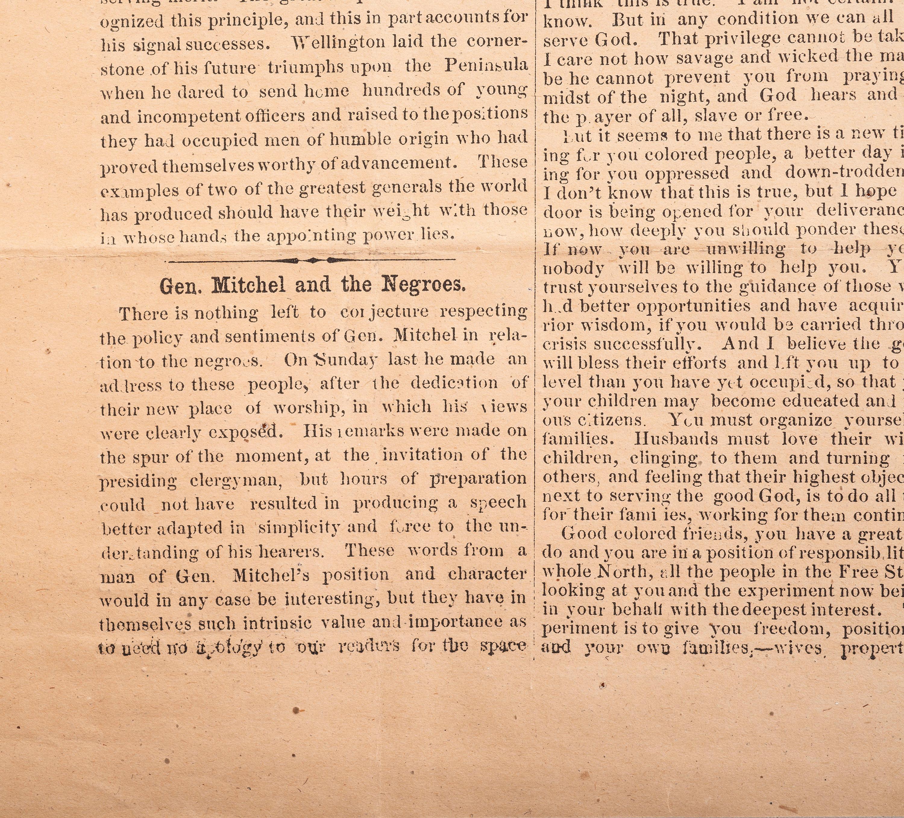 [CIVIL WAR] The New South . Oct. 1862 issue ft. coverage of Port Royal Experiment in South Carolina.