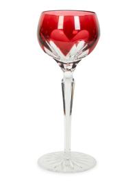Six Cut-to-Clear Glass Goblets