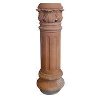 A Terra Cotta Chimney Pot 15" W x 15" D x 48" H — France, 19th Century