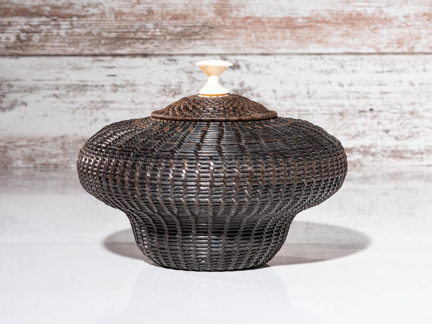 Baleen Basket, with Whale Finial