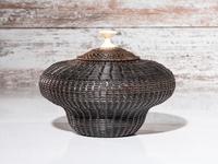 Baleen Basket, with Whale Finial