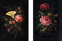 Still Life with Flowers (a pair of works), 1880
