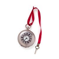 BRITISH, STERLING SILVER DEMI-HUNTER POCKET WATCH
