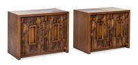 Pair of Brutalist Nightstands