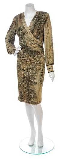 Two Leonard Silk Jersey Print Dresses,
