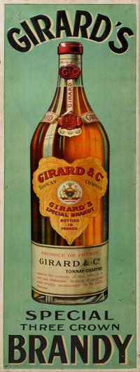 A Porcelain Girard’s Brandy Sign