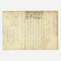 [Hamilton, Alexander] [Panic of 1792] Manuscript Document