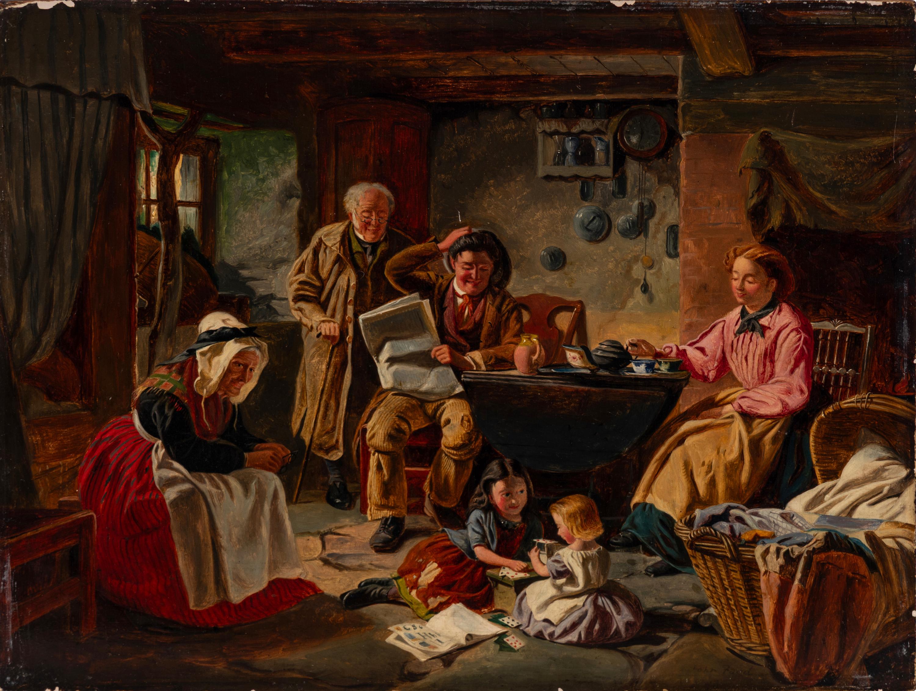 John Faed (Scottish, 1820–1902) — A Happy Family