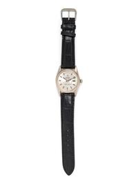 ROLEX, REF. 1803 18K WHITE GOLD 'OYSTER PERPETUAL DAY DATE WIDE BOY DIAL' WRISTWATCH, CIRCA 1969