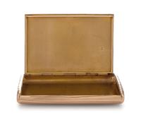 A Russian 14-Karat Rose Gold Cigarette Case