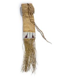 Kiowa / Comanche Beaded Hide Tobacco Bag