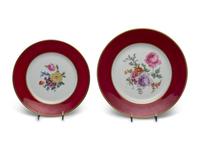 A Set of Twenty-Two French Porcelain Plates