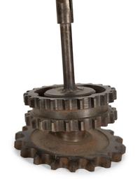 An Iron Gear Base Table Lamp — 21st Century