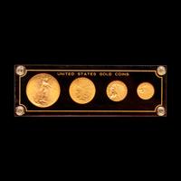A Gold Four-Coin Set