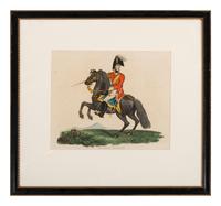 Six Hand-Colored Engravings of Napoleonic Wars Commanders