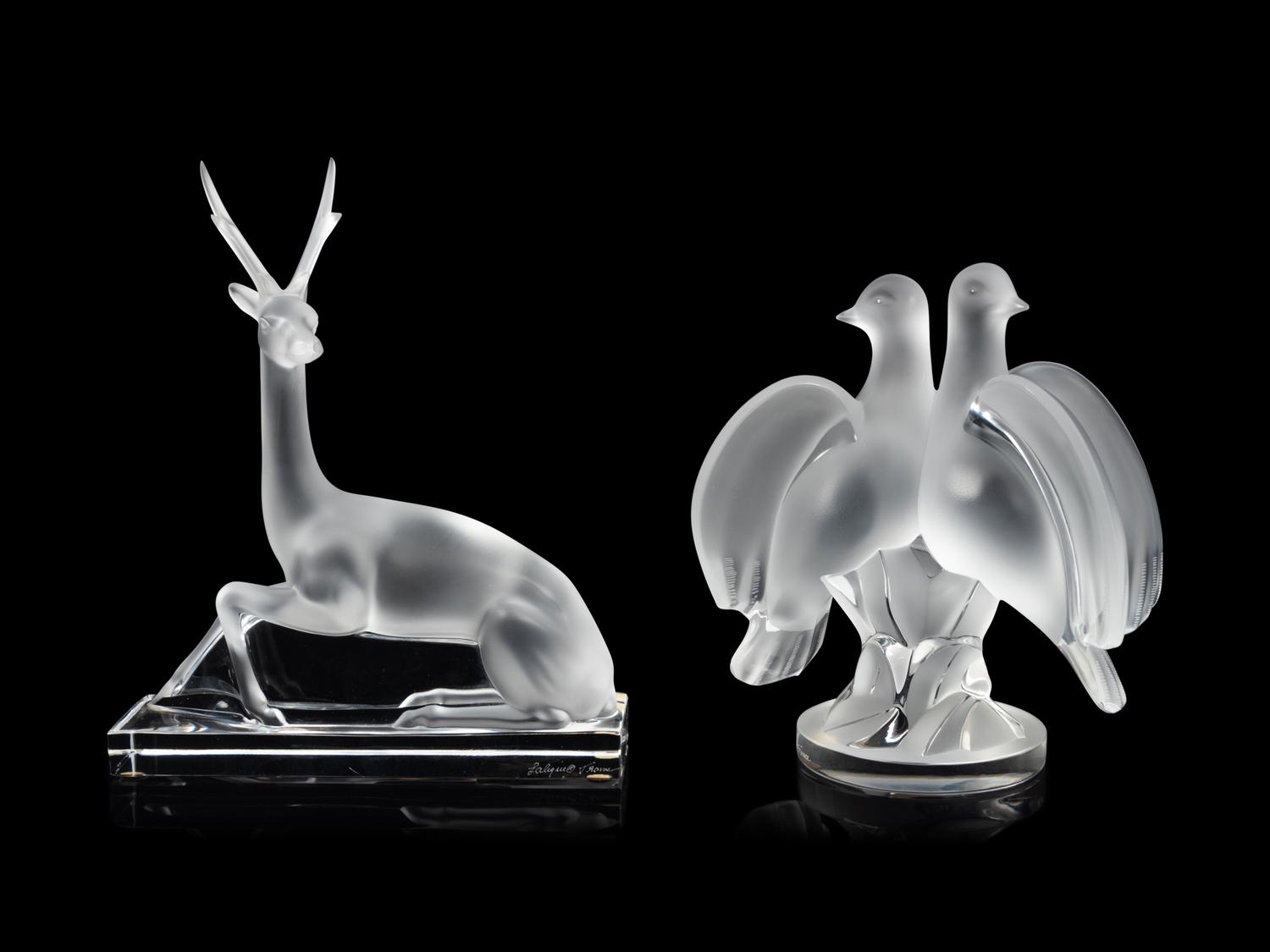 A Group of Lalique Table Articles