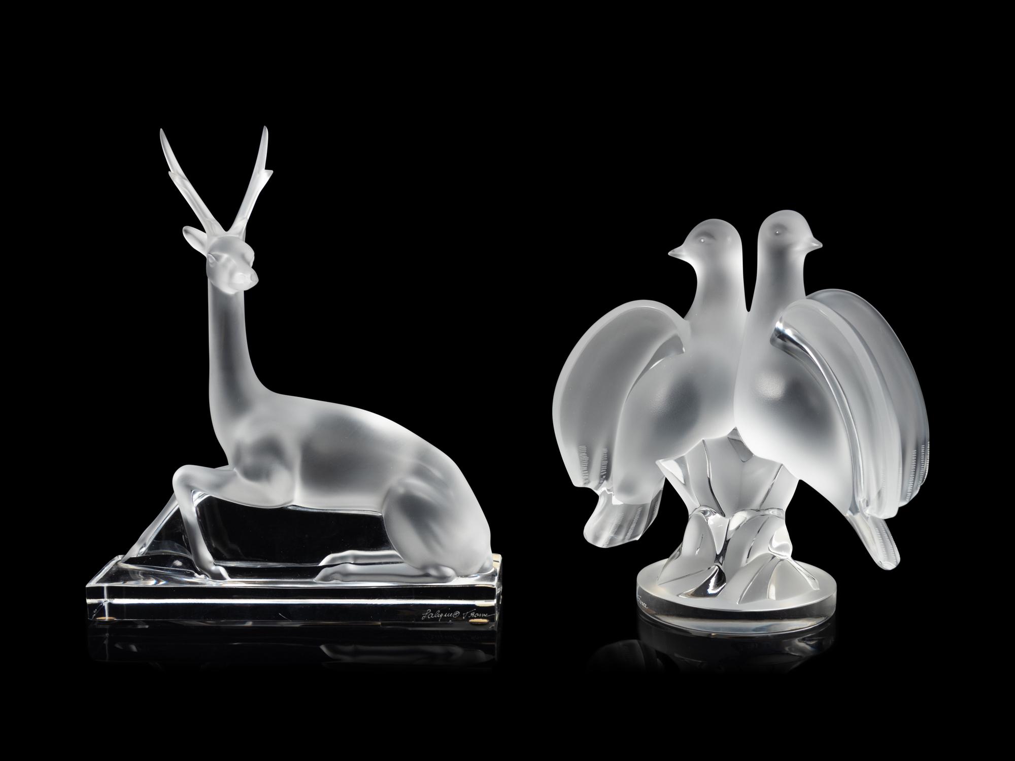 A Group of Lalique Table Articles