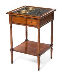 A Louis Philippe Fruitwood Rafraichissoir, Height 27 3/4 x width 18 1/2 x depth 18 1/2 inches.