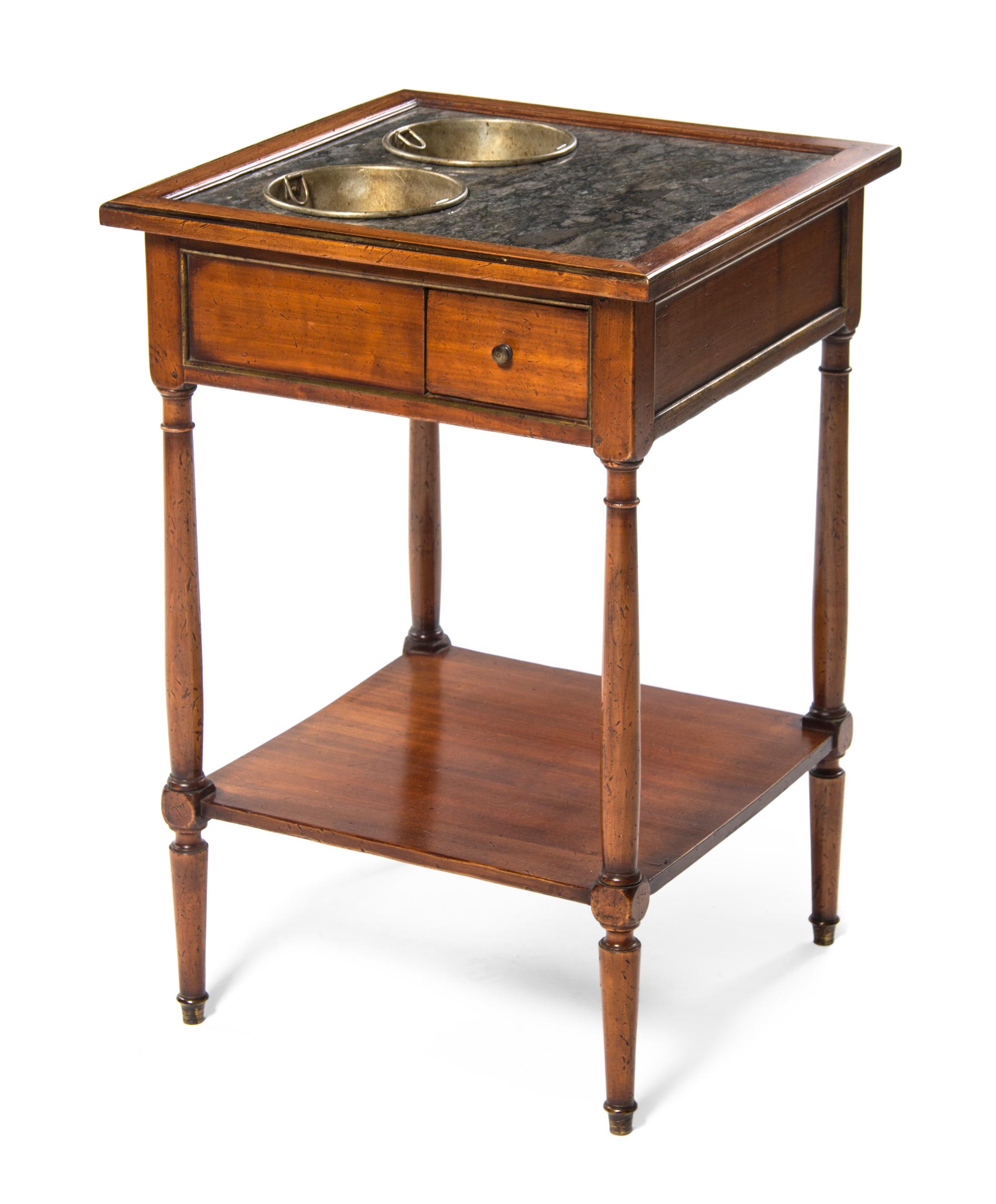 A Louis Philippe Fruitwood Rafraichissoir, Height 27 3/4 x width 18 1/2 x depth 18 1/2 inches.
