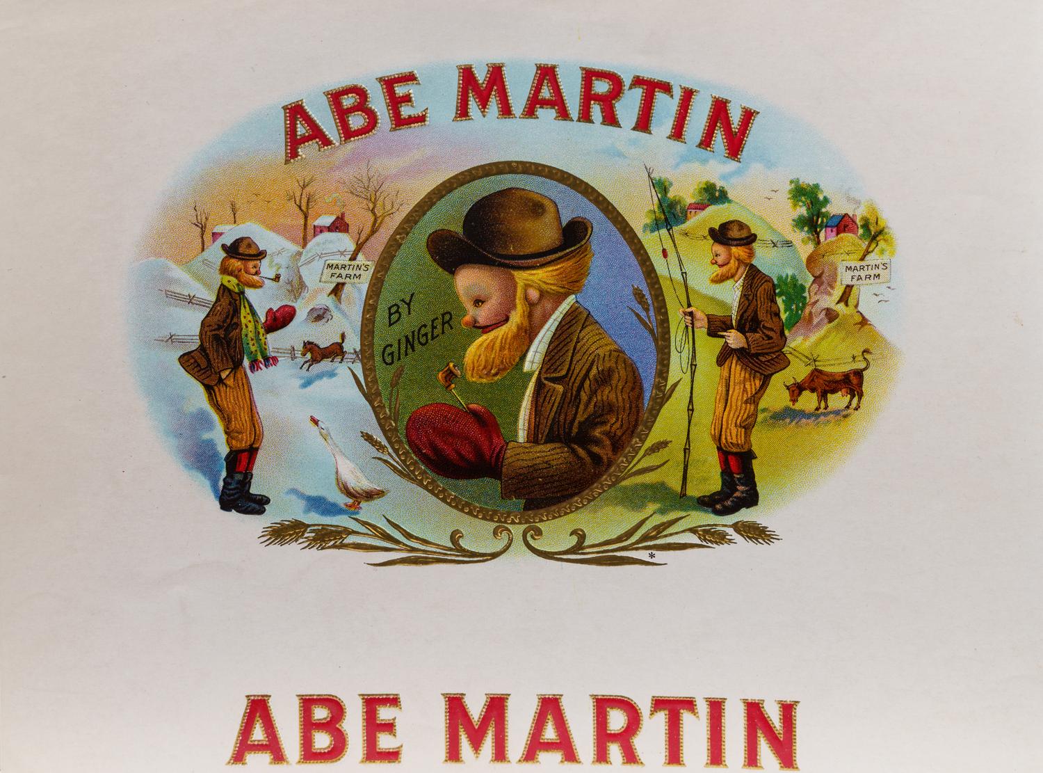 A Collection of Printed and Embossed Cigar Box Paper Labels and Advertising Cards